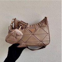 Cheapest Prada Gaufre nappa leather shoulder bag 1BC151A Biscuits