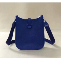Best Price Hermes Evelyne original togo leather mini Shoulder Bag H15698 optic blue