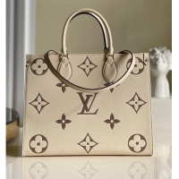 Famous Brand Louis Vuitton Original Onthego medium tote bag cream M45495 Brown Logo