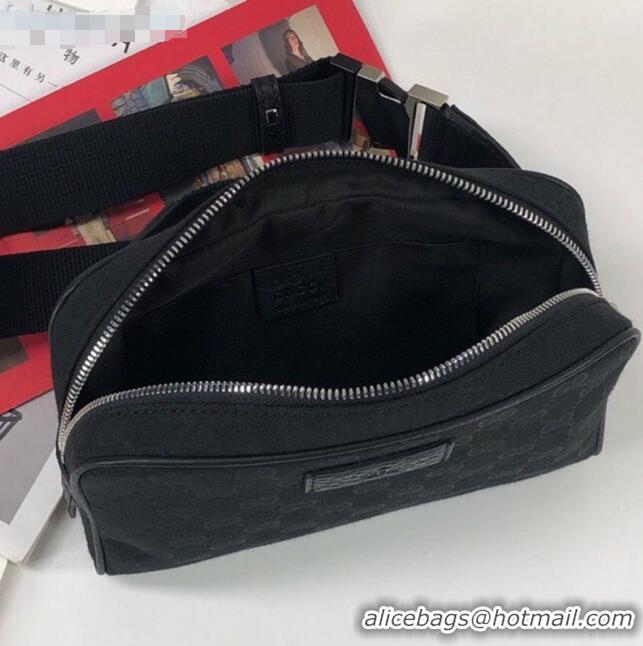 Fashion Discount Gucci GG Canvas Belt Bag 449174 Black 2021