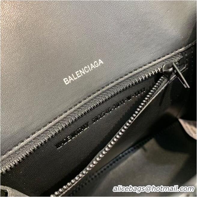 Grade Design Balenciaga HOURGLASS SMALL TOP HANDLE BAG crocodile embossed calfskin B108895F