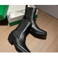 Top Quality Bottega Veneta BV Lean Heel 55mm Short Boots 091005 Black