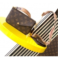 Buy Discount Louis Vuitton FELICIE STRAP & GO M80091 Khaki Green