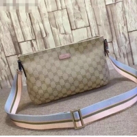 Top Grade Gucci GG Canvas Web Medium Shoulder Bag 189749 Light Beige 2021