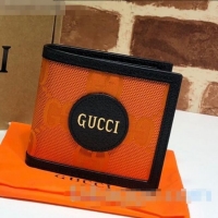 Best Quality Gucci Off The Grid GG Nylon Billfold Wallet 625573 Orange 2020