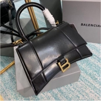 Low Price Balenciaga HOURGLASS SMALL TOP HANDLE BAG B108895-1 black