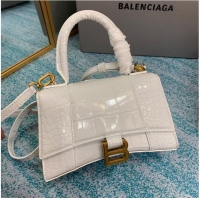 Promotional Balenciaga Hourglass XS Top Handle Bag 28331S white