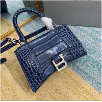 Pretty Style Balenciaga Hourglass XS Top Handle Bag 28331S blue