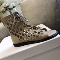 Unique Grade Dior D-Trap Boot Sandals in Mesh Calfskin CD3125 Beige 2021