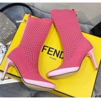 Trendy Design Fendi Reflections Woven Lace Ankle Boots 040117 Pink 2021
