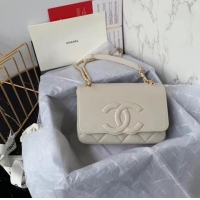 New Release Creation Chanel flap bag AS8830 cream