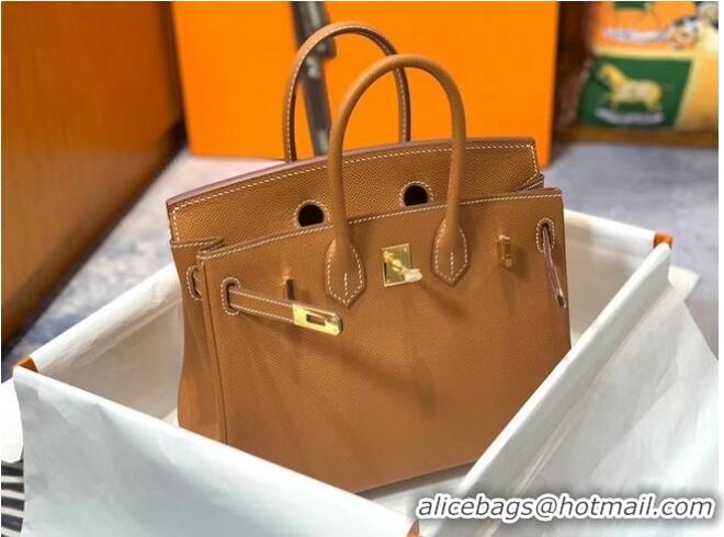 Trendy Design Hermes Birkin 25CM Epsom Bag Original Leather H25E Brown