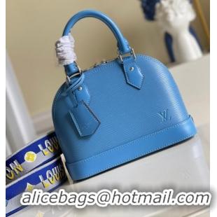 Famous Brand Louis Vuitton Epi Leather ALMA ALMA BB M57426 Bleuet Blue