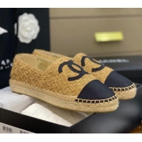 Best Price Chanel CC Tweed Platform Espadrilles 031045 Gold 2021