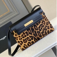 Trendy Design Yves Saint Laurent Original Leopard Leather Y23698 Black
