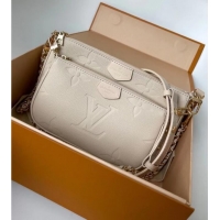 Good Quality Louis Vuitton Monogram Empreinte Original Leather M44823 Cream