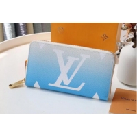 Buy Inexpensive Louis Vuitton Monogram Canvas ZIPPY WALLET M80361 Blue