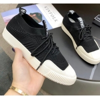 Good Product Chanel Knit Sock Sneakers 033038 Black 2021