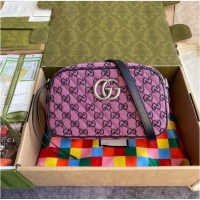 Big Discount Gucci GG Marmont Multicolor small shoulder bag 447632 pink
