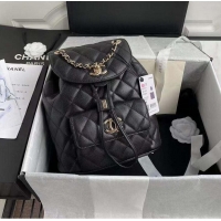 New Design CHANEL Backpack Original Quality AS1616 Black Gold