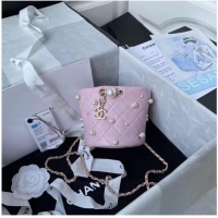 Top Quality Chanel mini drawstring bag AS2518 pink