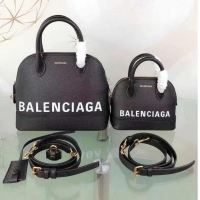 Best Product Balenciaga Shell Bag Original Leather B8924 Black