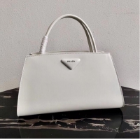 Buy Inexpensive Prada Nappa Leather Prada Symbole bag 1BB327 White