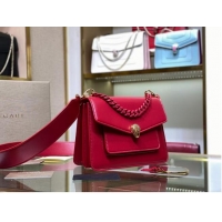Popular Style Bvlgari Serpenti Forever leather small crossbody bag B210875 Red