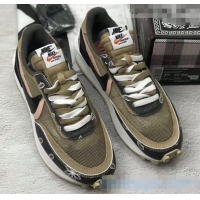 ​Inexpensive Nike x Sacai x Dior Mesh Sneakers CD2271 Army Green 2020(For Women and Men)