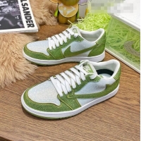 Super Quality Nike Air Jordan Crystal Allover Low-top Sneakers CD0750 White/Green 2021