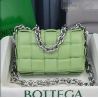 Super Quality Bottega Veneta The Chain Cassette Cross-body Bag BV2160 Light Green 2021