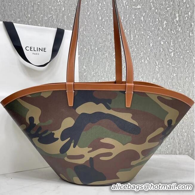 Good Product Celine MEDIUM COUFFIN BAG IN TRIOMPHE CANVAS CELINE PRINT 196262 Green