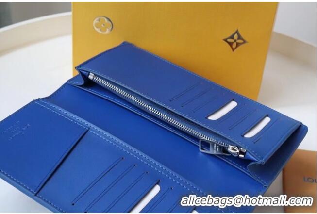 Super Quality Louis Vuitton BRAZZA WALLET M80592 blue