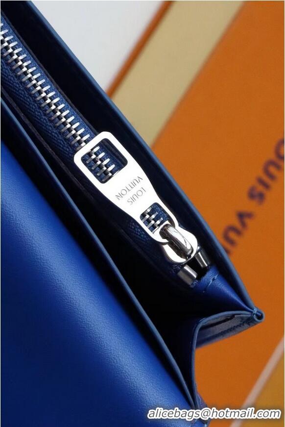 Super Quality Louis Vuitton BRAZZA WALLET M80592 blue
