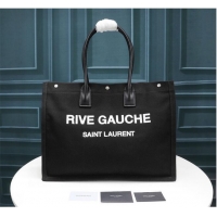 Popular Style Yves Saint Laurent Rive Gauche Tote Shopping Bag 59929 Black