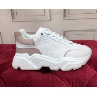 Custom Dolce Gabbana Nappa Leather Daymaster Sneakers 120156 White/Beige