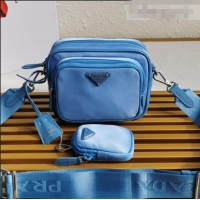 Well Crafted Prada Re-Edition 2005 Nylon Bag 1BH153 Blue 2021