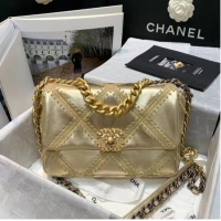 Fashion Discount Chanel 19 flap bag AS1160 Gold