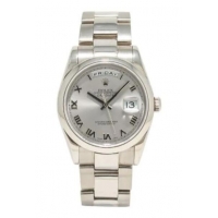 Pretty Style Rolex Day Date Watch 36mm R20288 Silver Dial