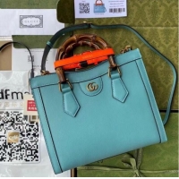 Most Popular Gucci Diana small tote bag 660195 Sky Blue
