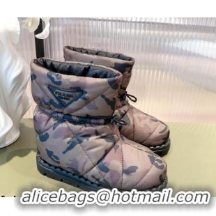 Luxury Prada Padded Nylon Fabric Slippers Ankle Boots 2UE019 Khaki 2021
