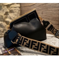 Popular Style Fendi First Medium Leather Bag 80018L Black 2021
