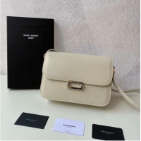 Popular Style Yves Saint Laurent Calf leather cross-body bag Y357624 BLANC VINTAGE