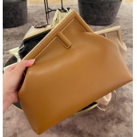 Traditional Discount Fendi Original Leather Clutch Bag 56833 Brown