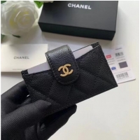 Good Quality Chanel card holder AP0342 black