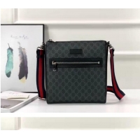 Chic Inexpensive Gucci Canvas Messenger Bag 181065 black