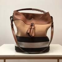 Discount BurBerry Leather Shoulder Bag 3982 brown