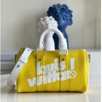 Grade Cheapest Louis Vuitton KEEPALL XS M80842 Yellow