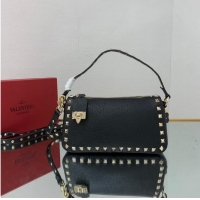 Buy Inexpensive VALENTINO Origianl leather shoulder bag V4700 black