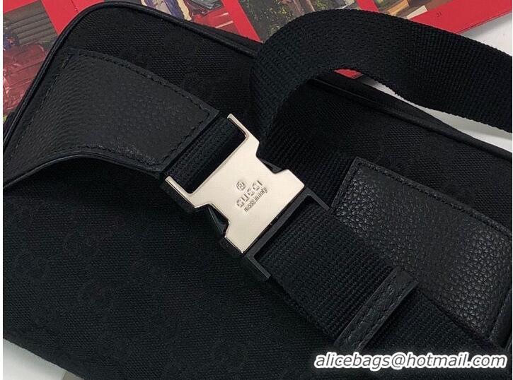 Top Quality Gucci GG Original GG Leather belt bag 449174 Black